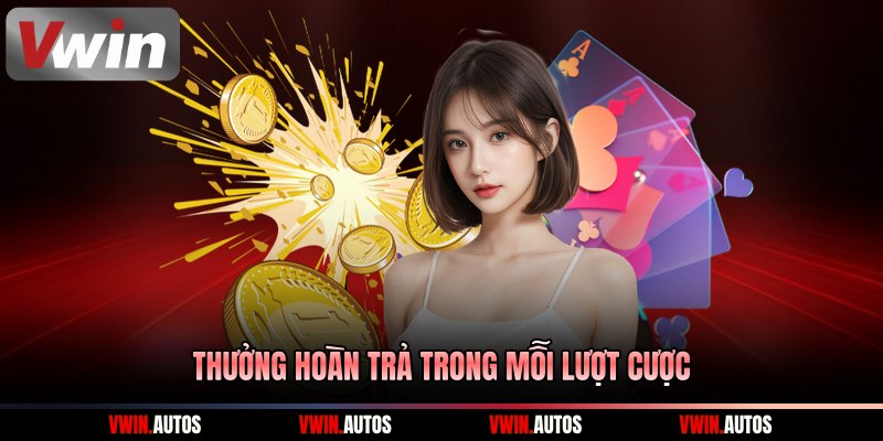 Thưởng hoàn trả trong mỗi lượt cược